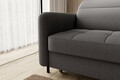 Coltar extensibil dreapta 3 locuri ELTAP, RT-06MAN, Gomsi, 228x165x100 cm, lemn/poliester, gri inchis