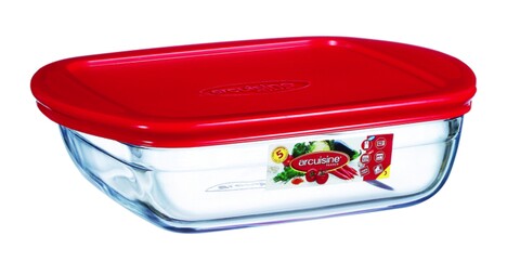 Vas de copt termorezistent cu capac cook store, ocuisine, 1 l, sticla