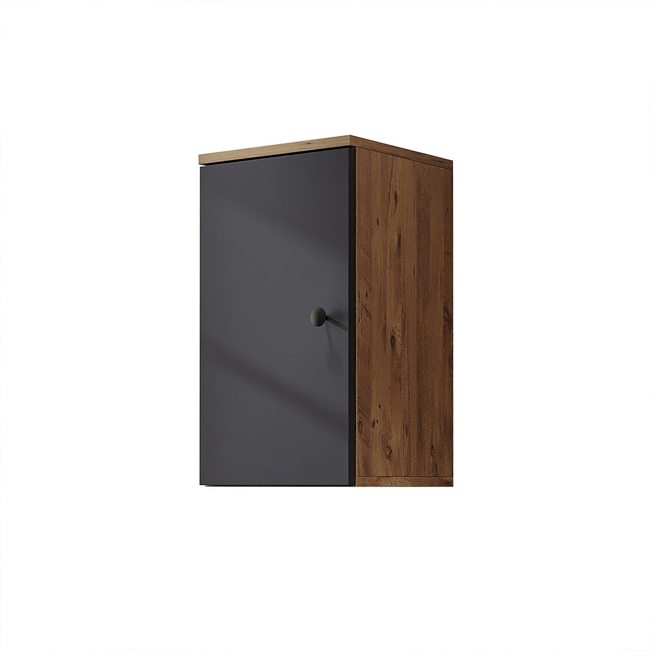Dulap de baie, Hanah Home, 2512, 35x60x30 cm, MDF, Pin Atlantic / Antracit — imaginea 6