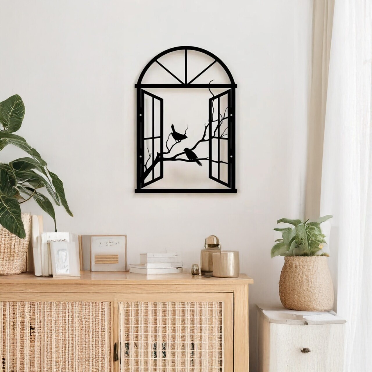 Decoratiune de perete, DCV-1023-MT, Dimensiune: 50 x 35 cm, Negru — imaginea 2