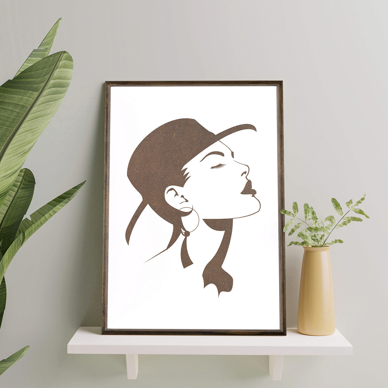 Tablou decorativ TD077 Desenat manual Natural