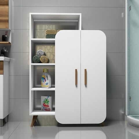 Dulap multifunctional Form, Hommy Craft, 90x32x132 cm, alb 90x32x132 imagine 2022