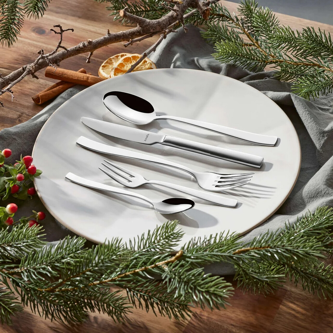 Set tacamuri 24 piese Amefa, Martin, inox 18/10, argintiu — imaginea 9