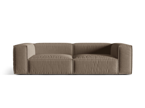 Canapea 4 locuri, Nuria-215, Micadoni Home, 250x110x72 cm, tesatura structurata chenille, cappuccino