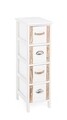 Comoda Romance, Bizzotto, 26 x 32 x 81 cm, lemn de paulownia