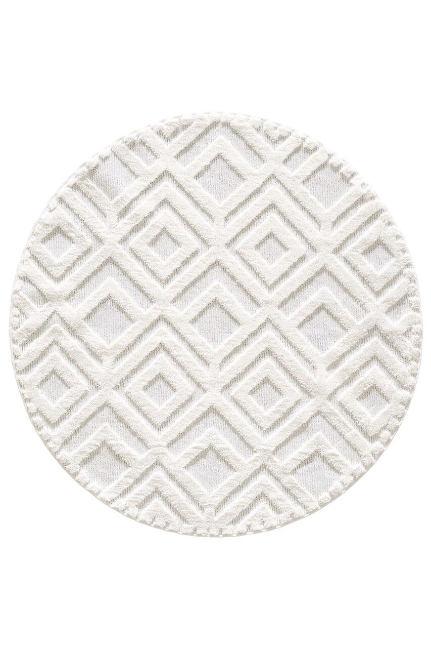 Covor (200 cm) 830B Round 200x200 cm Crem