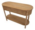 Consola Gothenburg, Mauro Ferretti, 110x40x80 cm, lemn de brad/MDF/fier, maro