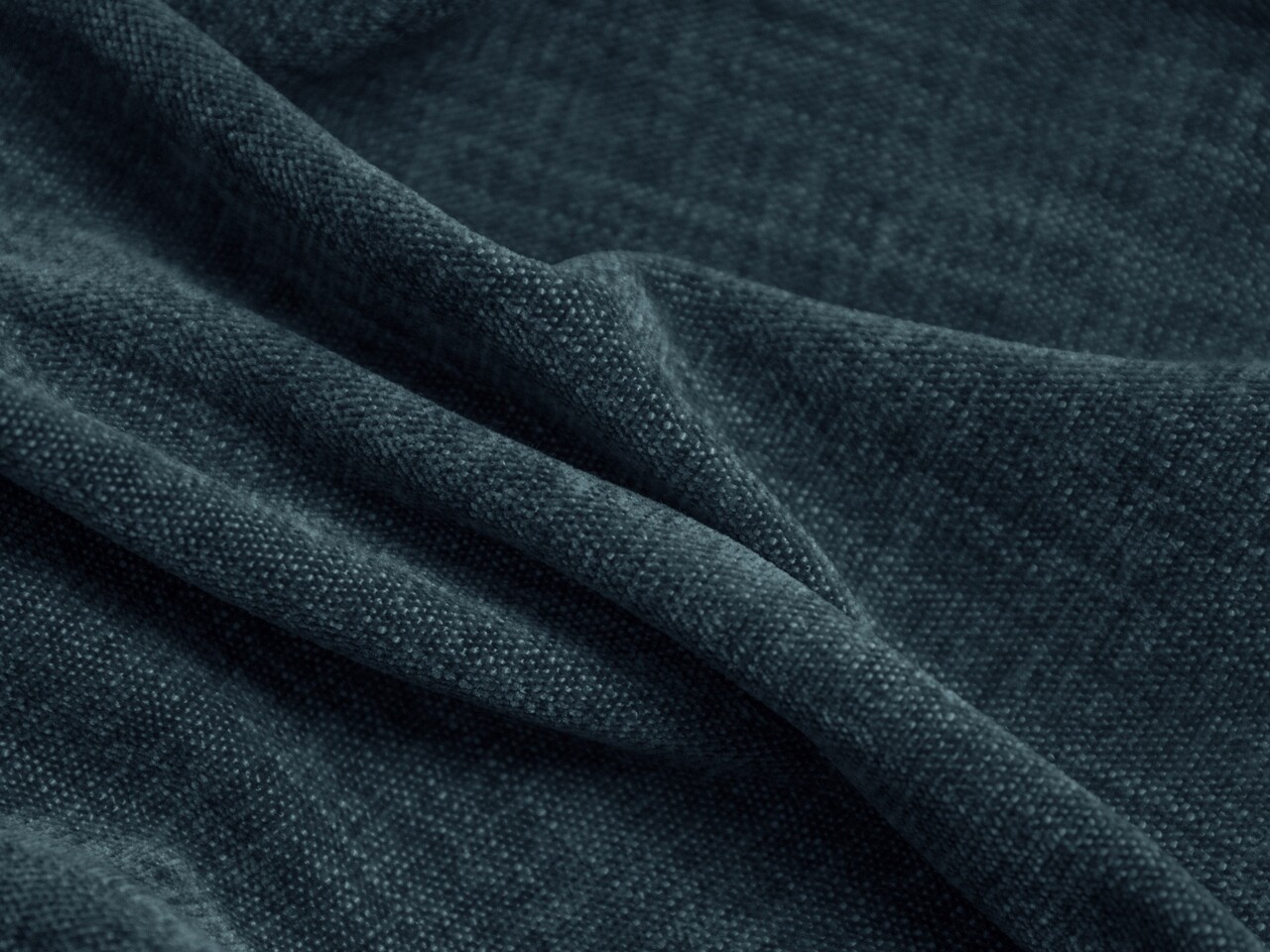 Perna decorativa, Martina-169, Micadoni Home, 55x55 cm, tesatura structurata catifelata, albastru jeans