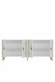 Consola, Hanah Home, Ilay 180, 180x75x32 cm, Alb/Auriu