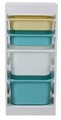 Organizator jucarii / mobilier camera copilului U-grow, 40.8x30x90.3 cm, PB+PP, multicolor