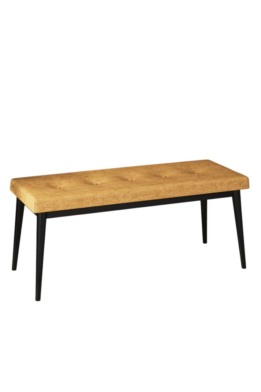 Banca, Hanah Home, Pera Bench, Cappuccino / Negru — imaginea 2