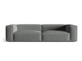 Canapea 5 locuri, Nuria-215, Micadoni Home, 290x110x72 cm, tesatura structurata chenille, gri