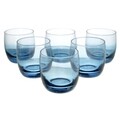 Set 6 pahare pentru whisky, Glasmark, Ombre, 260 ml, sticla, albastru