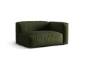 Modul dreapta pentru canapea, 1 loc, Martina-169, Micadoni Home, 160x106x75 cm, tesatura structurata catifelata, verde