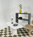 Masuta de cafea, Rotexa, Lilyum Large, 100x42x54 cm, MDF , Alb