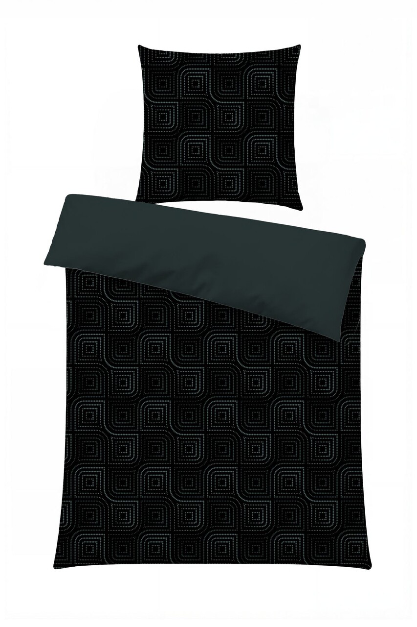 Lenjerie de pat pentru o persoana Single XXL (DE), L'essentiel Maison, Noche, Albastru petrol - imagine 6