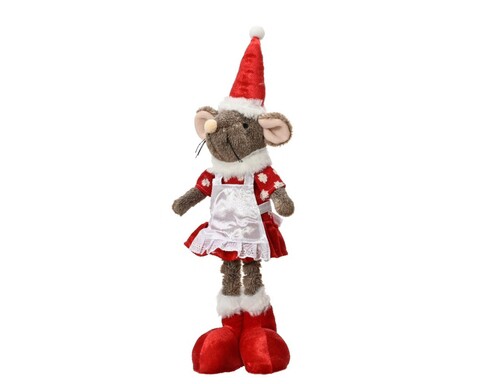 Decoratiune Girl mouse, Decoris, 12x9x45 cm, poliester, multicolor
