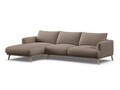 Coltar stanga 4 locuri, Naomi, Micadoni Home, 285x170x75 cm, tesatura structurata, cappuccino