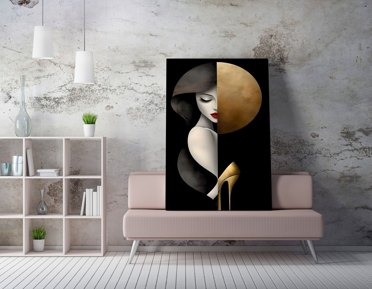Tablou decorativ, WY459 (50 x 70), Canvas imprimat, Multicolor - view 2