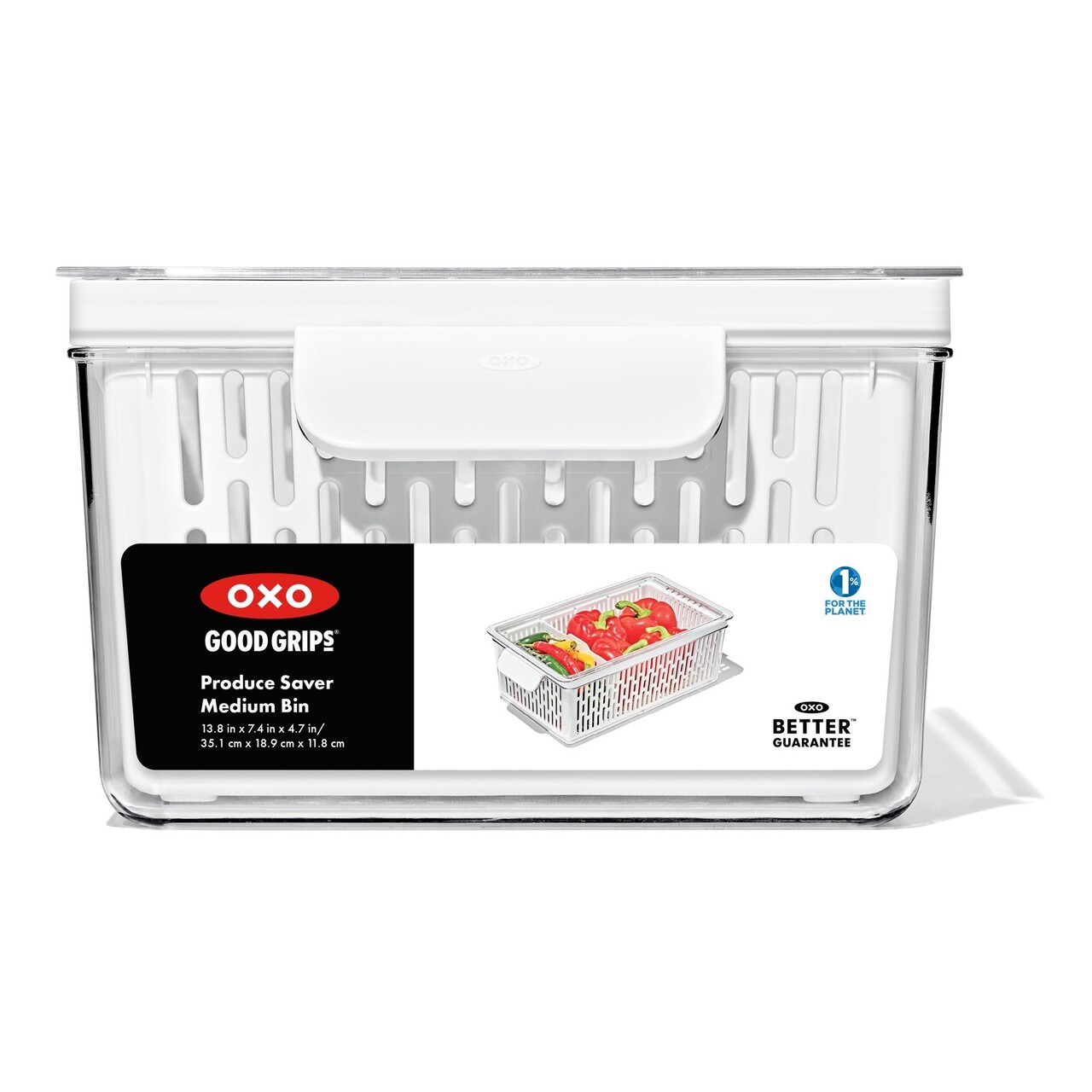 Recipient pentru pastrare legume, plastic, 35,1 x 18,9 x 11,8 cm, "Produce Saver" - OXO - imagine 16