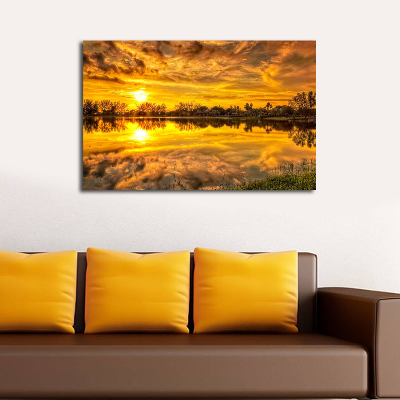 Tablou decorativ cu lumina LED, 4570DACT-38, Dimensiune: 45 x 70 cm, Multicolor - view 2