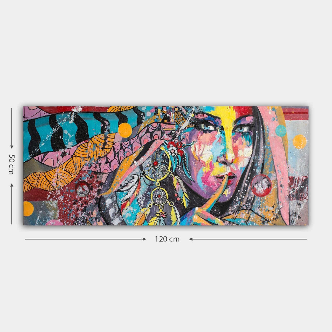 Tablou decorativ, YTY103324528998_50120, Cadru: 100% LEMN (grosime: 3 cm), Multicolor - view 3