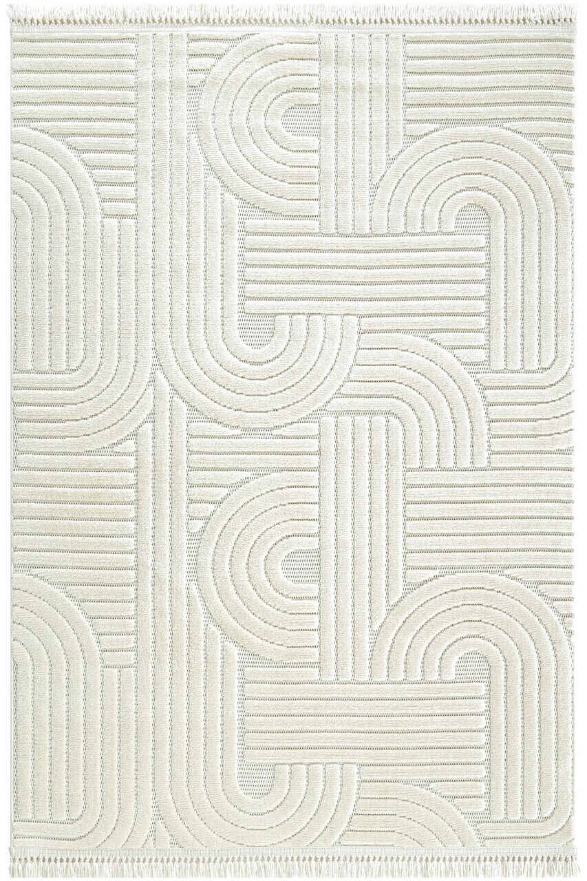 Covor, Stone 1090, 160x230 cm, Fibre naturale, Crem