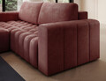 Coltar extensibil stanga 4 locuri ELTAP, Bon-13, Bonett, 250x175x92 cm, lemn/poliester, roz inchis