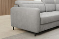 Coltar extensibil dreapta 3 locuri ELTAP, RT-03NU, Barea, 208x160x100 cm, lemn/poliester, gri deschis