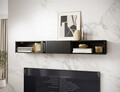 Raft de perete ELTAP, Raftt, 150x22x20 cm, PAL/MDF, negru