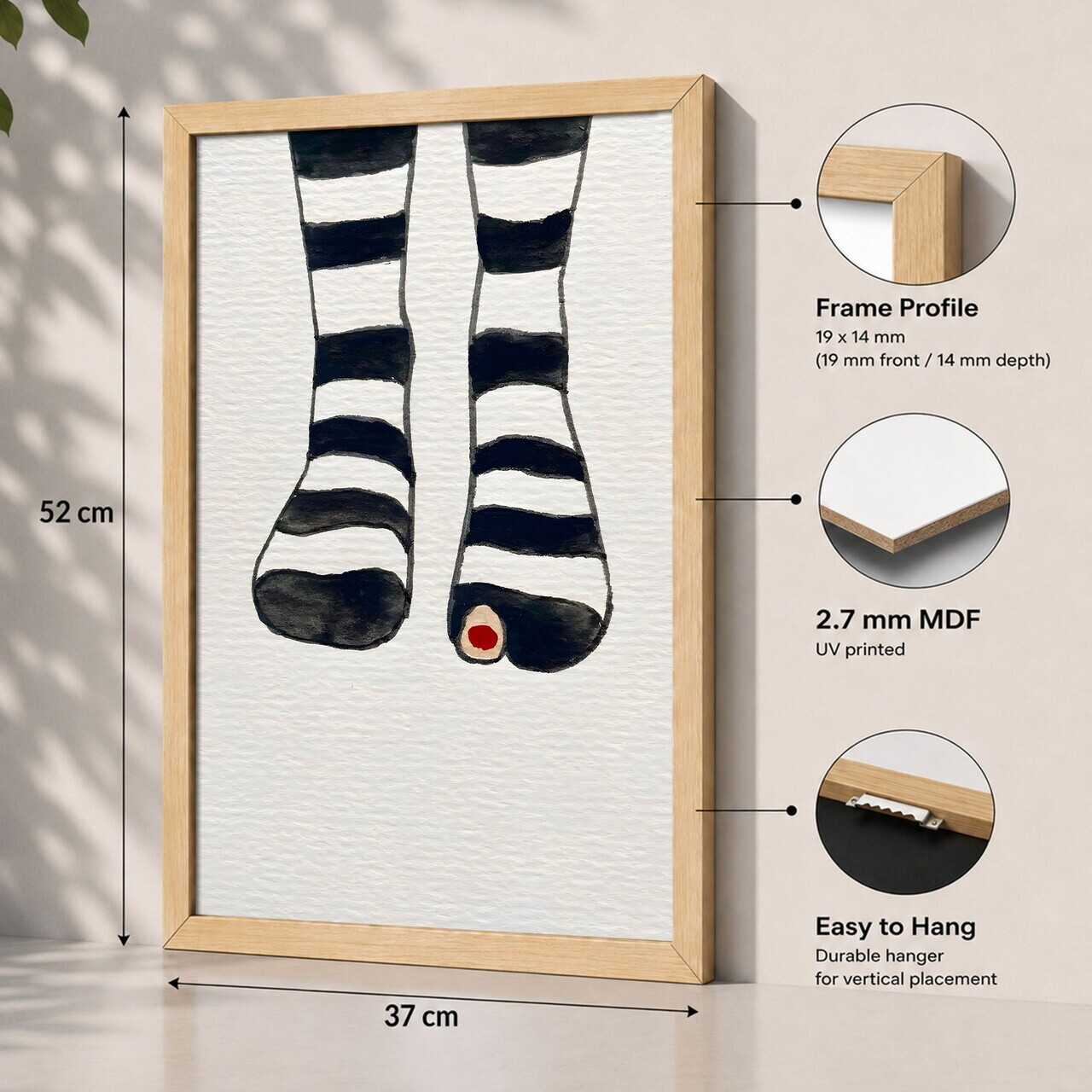 Tablou decorativ, 3752AACT-039, Fundal: 100% MDF (Grosime: 2,7 mm) Vopsire: Imprimare UV, Multicolor — imaginea 2