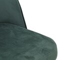 Scaun de bar Conrad, InArt, 45x55x100 cm, fier/catifea, verde