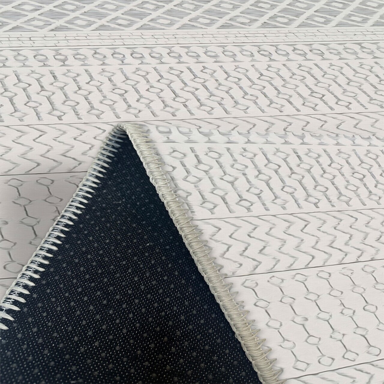Covor, Woobtny0179, 160x230 cm, Gri — imaginea 3