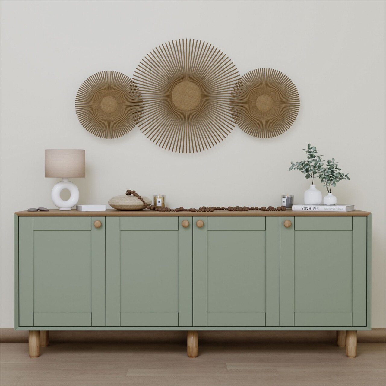 Consola, Miwood, Bohemian 1600-82, Verde
