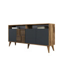 Consola, Hommy Craft, Milan 160, 160x78x35 cm, Nuc / Antracit