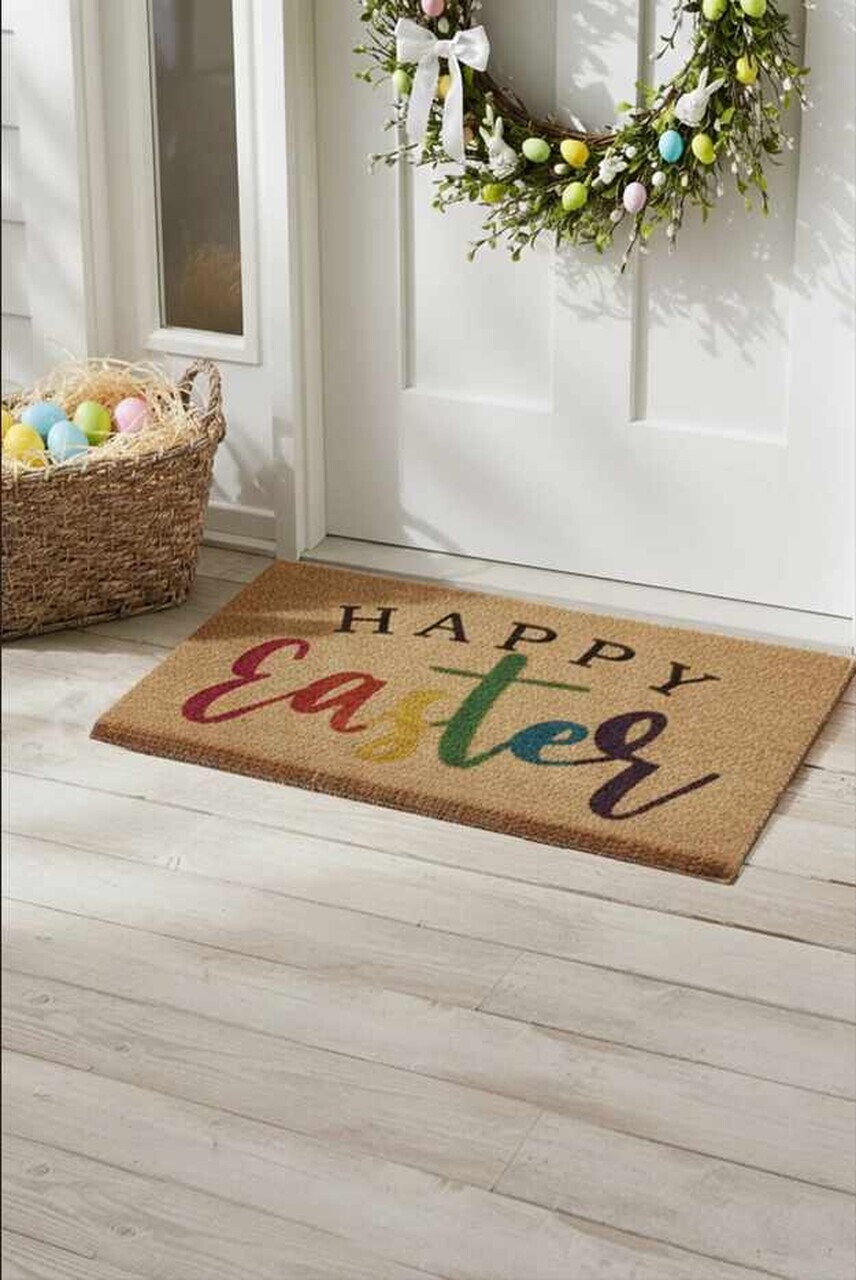 Covoras de intrare, Easter, 40x60 cm, COIR, Maro