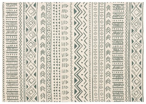 Covor Eko rezistent, PM 02 - Beige, Green, 55% poliester, 45% bumbac, 160 x 230 cm