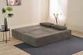 Canapea extensibilă cu 2 locuri, Balcab Home, 825BLC5401, Material: 100% ȘENILĂ, Gri
