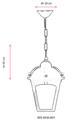 Lustra de exterior, Avonni, 685AVN1232, Plastic ABS, Negru