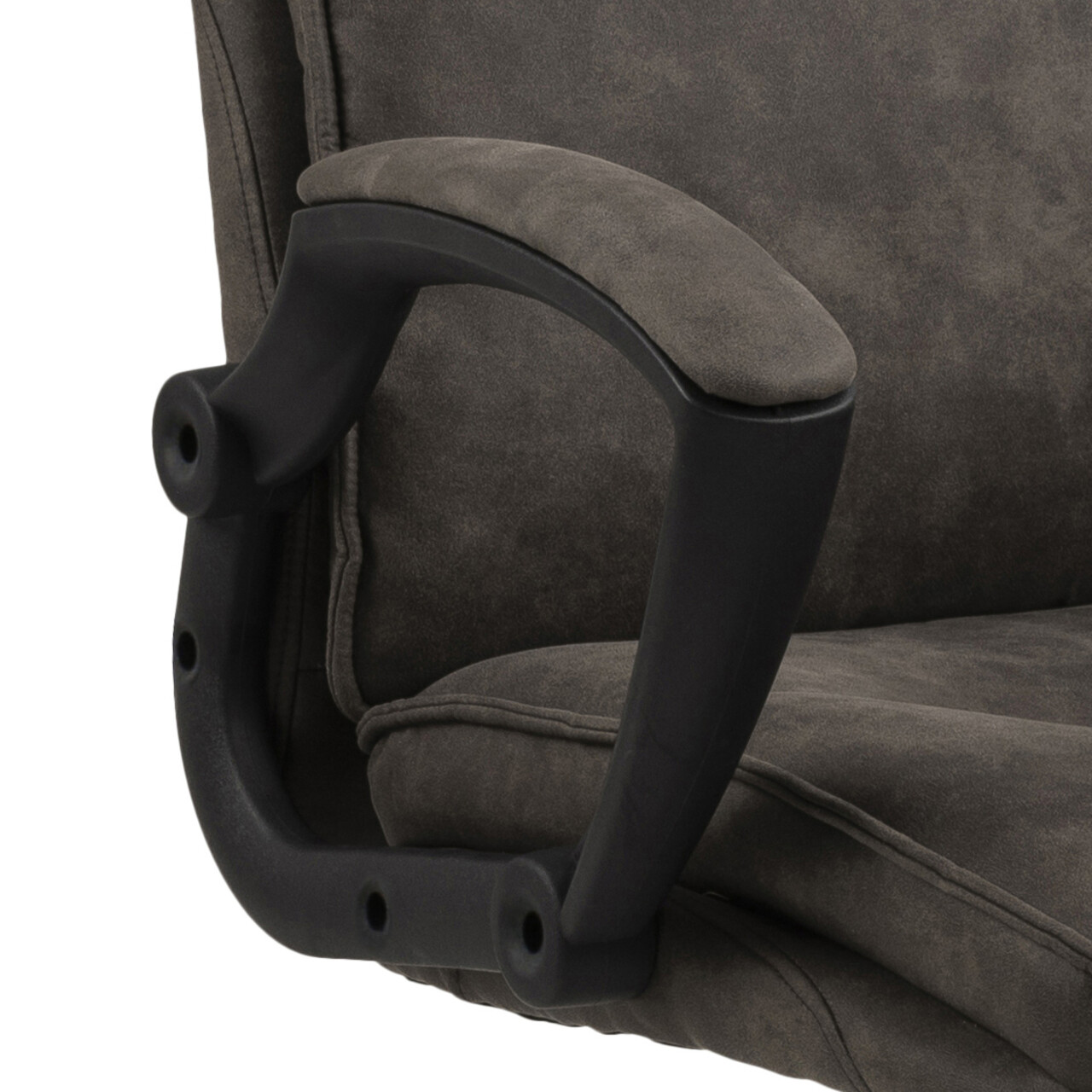 Scaun de birou Brad, Actona, 67x69.5x115 cm, rotativ, poliester/nailon, antracit - view 7