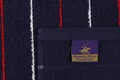 Set 3 prosoape de maini 407, Beverly Hills Polo Club, 50x90 cm, bumbac, alb/albastru inchis/rosu