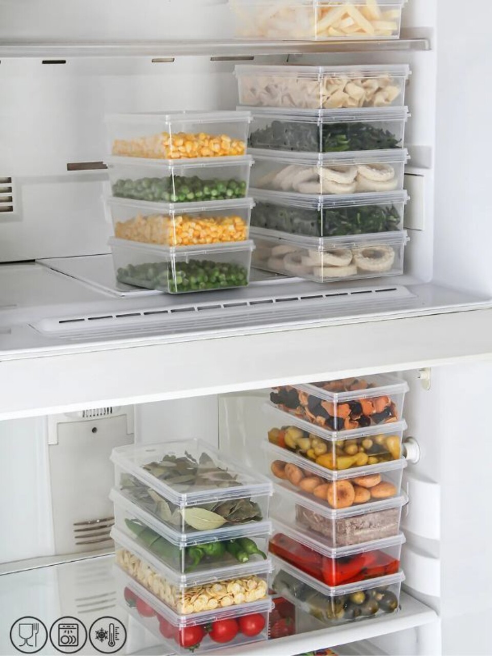 Set recipiente depozitare, Hermia, 452PTR1186, Transparent - imagine 4