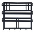 Suport multifunctional pentru bucatarie, Wenko, Gala, 30 x 9 x 33 cm, metal, negru