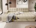 Coltar extensibil stanga 3 locuri ELTAP, LT-04MO, Blezalt, 240x150x82 cm, lemn/poliester, bej