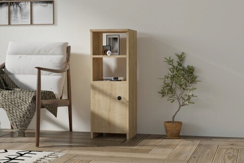 Corp biblioteca, asse home, owen, 33.2x91.8x31.4 cm, maro
