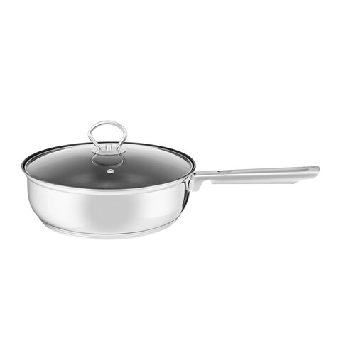 Tigaie adanca cu capac loremis, ambition, 24 cm, inox