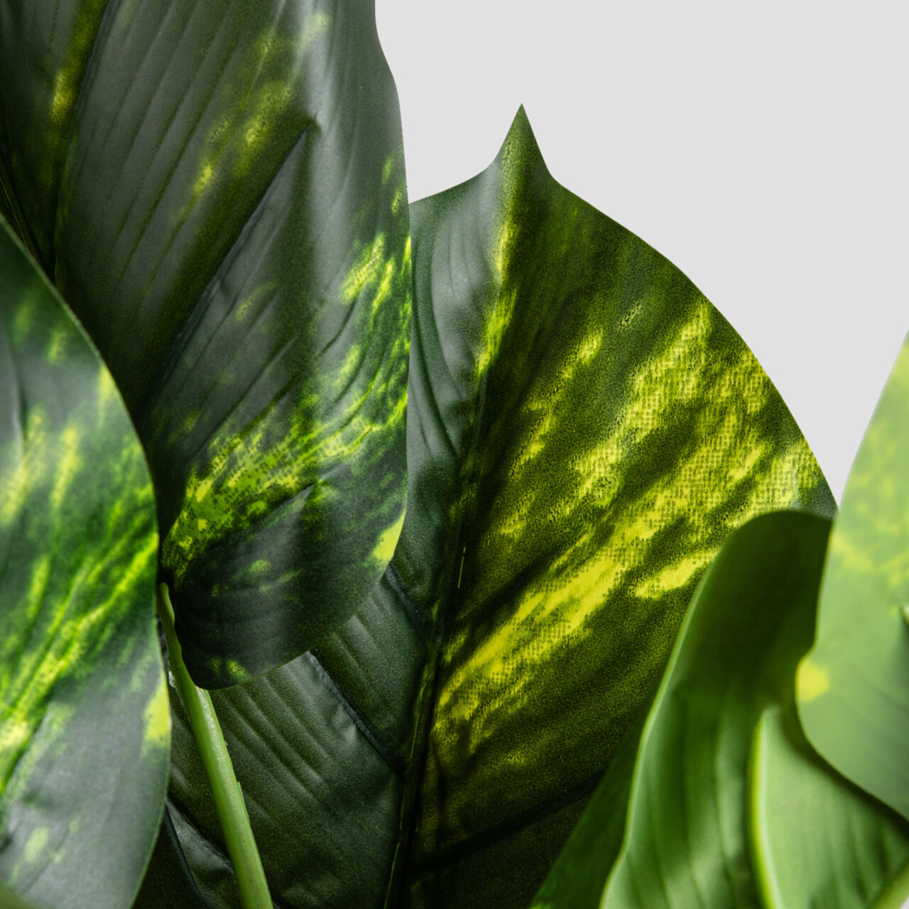 Planta artificiala B2 Difenbachia, Homla, 110 cm, plastic, verde/bej - imagine 6