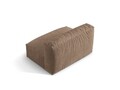 Modul pentru canapea, 1 loc, Martina-120, Micadoni Home, 132x106x75 cm, catifea, bej inchis