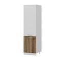 Dulap pentru bucatarie, Hanah Home, Minar, 60x222x58 cm, Alb / Dore