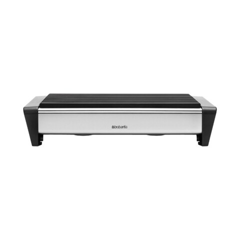 Plita cu lumanari pentru incalzit mancare, Brabantia, Matt, 35.7x18.8x8 cm, otel/aluminiu, argintiu mat